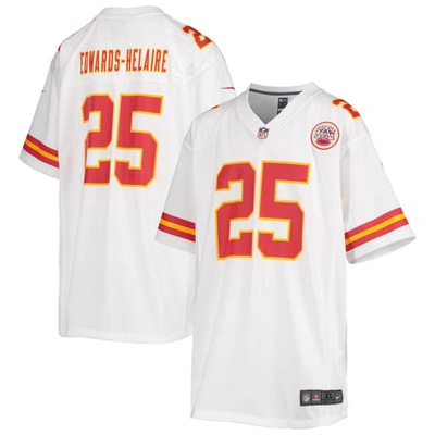 Nike Kids' Youth  Clyde Edwards-helaire White Kansas City Chiefs Game Jersey