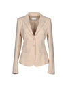 Patrizia Pepe Sartorial Jacket In Beige