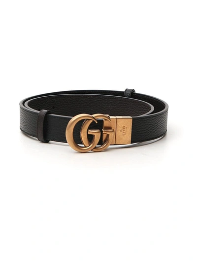 Gucci Gg Marmont Reversible Belt In Multi