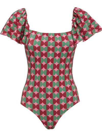 La Doublej Scarlett Swimsuit In Mezzaluna Pink