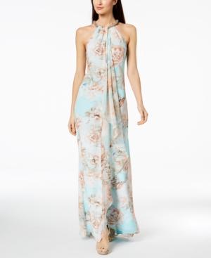 calvin klein halter gown