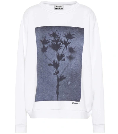 Acne Studios Flower Photo Cotton Sweatshirt In Female