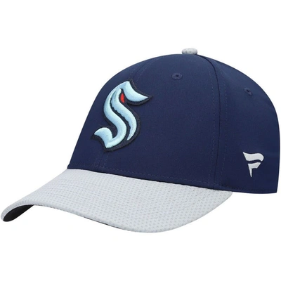Fanatics Branded Navy Seattle Kraken Primary Logo Snapback Hat