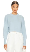 Free People Easy Street Crop Pullover In Cloud Cruise