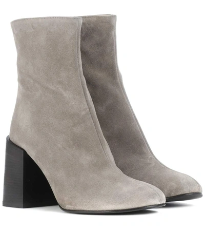 Acne Studios Saul Reverse Suede Ankle Boots In Female