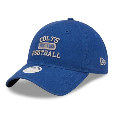 New Era Royal Indianapolis Colts Formed 9twenty Adjustable Hat