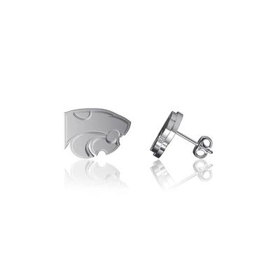 Dayna Designs Kansas State Wildcats Team Logo Silver Post Earrings