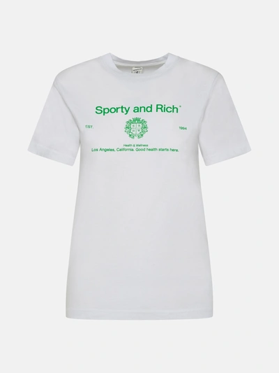 Sporty And Rich T-shirt Crest In White