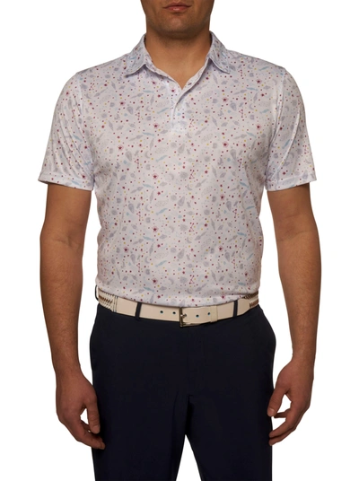 Robert Graham Asteroid Knit Polo Shirt In Nocolor
