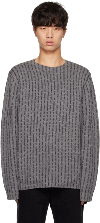 Helmut Lang Men's Liam Wool Crewneck Sweater In Grey ModeSens