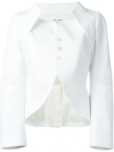 Shiro Sakai Structured Jacket In White