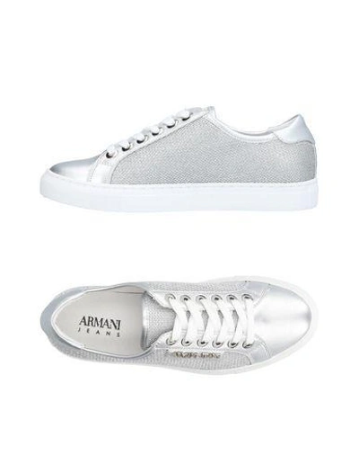 Armani Jeans Low-tops & Trainers In Silver