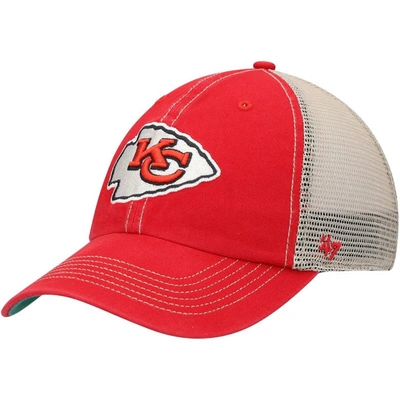 47 ' Red/natural Kansas City Chiefs Trawler Trucker Clean Up Snapback Hat