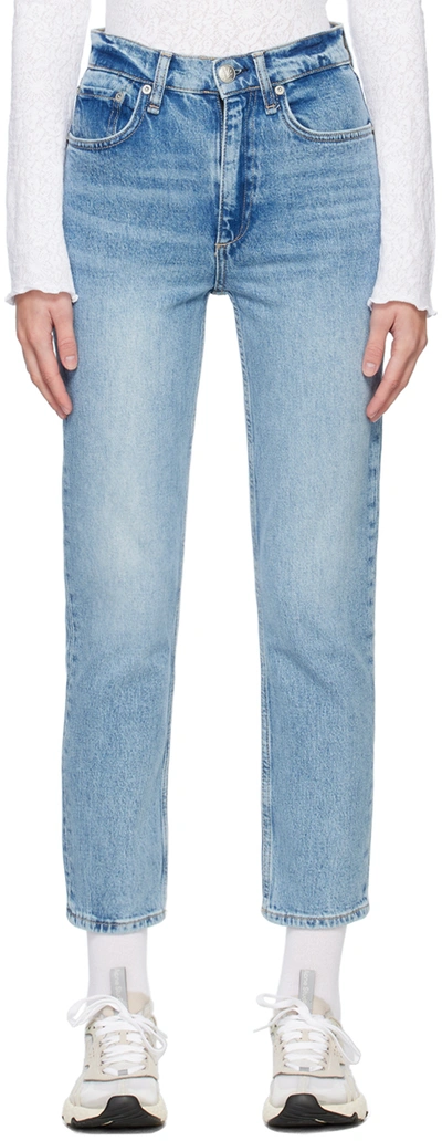 Rag & Bone Wren Straight-leg Mid-rise Stretch-denim Jeans In Porter