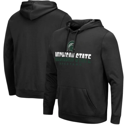 Colosseum Black Michigan State Spartans Lantern Pullover Hoodie