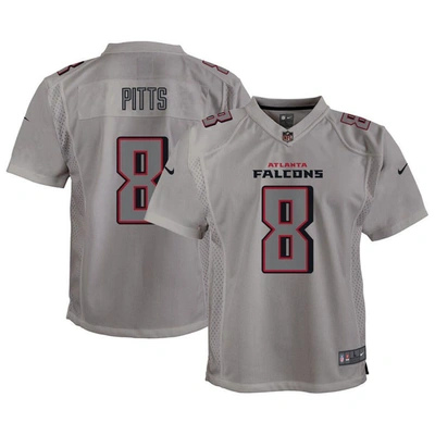 Nike Kids' Youth  Kyle Pitts Grey Atlanta Falcons Atmosphere Game Jersey