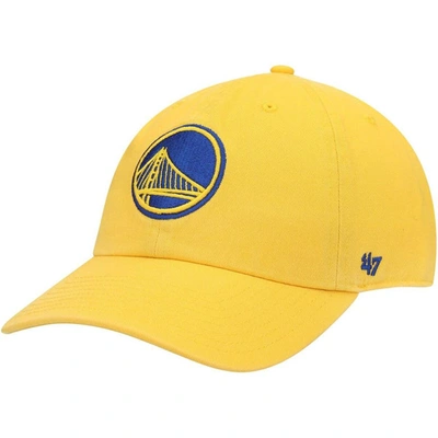 47 ' Gold Golden State Warriors Team Clean Up Adjustable Hat