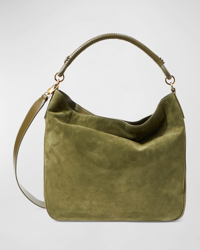 Staud Perry Shoulder Bag In Avocado