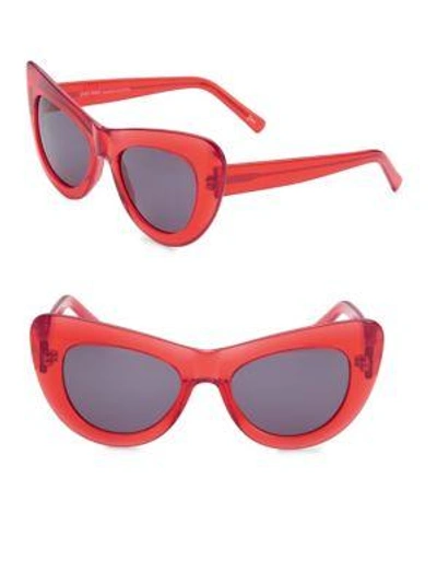 Andy Wolf Jan Cat Eye Sunglasses In Red Black