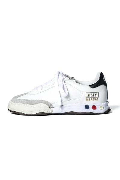 Miharayasuhiro Herbie Logo-patch Lace-up Trainers In White