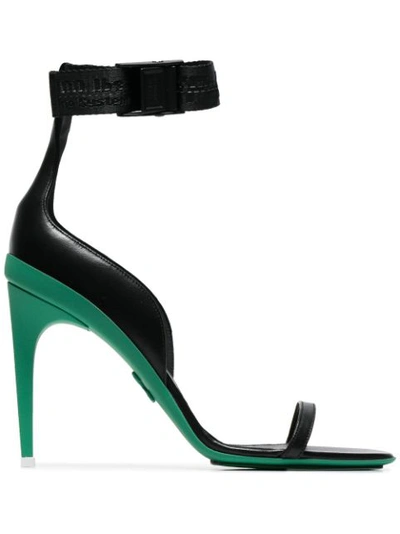 Off-white Black Industrial 100 Leather Sandals