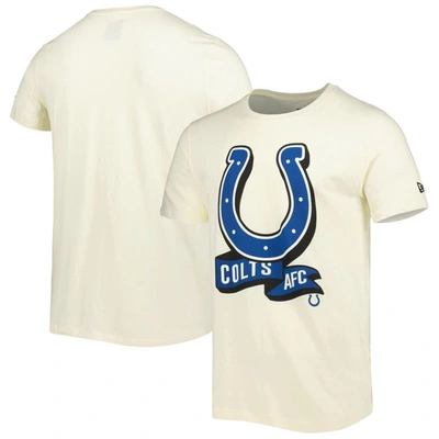 New Era Cream Indianapolis Colts Sideline Chrome T-shirt