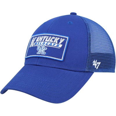 47 Kids' Youth ' Royal Kentucky Wildcats Levee Trucker Adjustable Hat