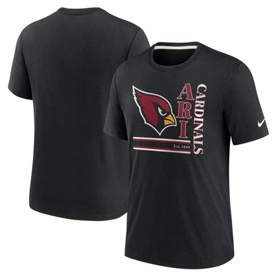 Nike Black Arizona Cardinals Wordmark Logo Tri-blend T-shirt