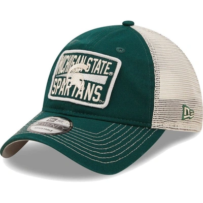New Era Men's  Green, Natural Michigan State Spartans Devoted 9twenty Adjustable Hat In Green,natural