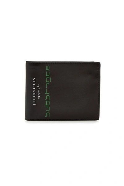 Raf Simons Black Joy Division 'substance' Wallet