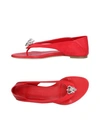 Alexander Mcqueen Flip Flops In Red