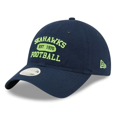 New Era College Navy Seattle Seahawks Formed 9twenty Adjustable Hat