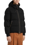 Zegna Quilted Oasi Cashmere Hooded Down Jacket In Black