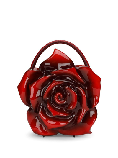 Dolce & Gabbana Resin Rose-design Dolce Box Bag In Multicolor