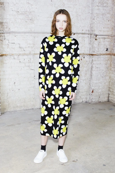 Marc Jacobs Daisy Print Dress In Yellow Multi