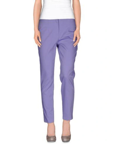 Les Copains Casual Pants In Lilac
