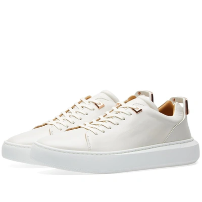 Buscemi Uno Leather Low Sneaker In White