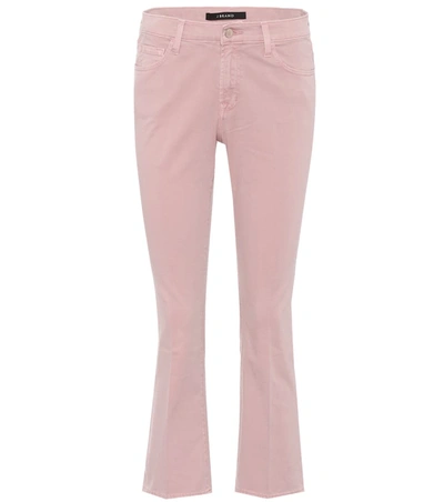 J Brand Selena Pink Cropped Jeans