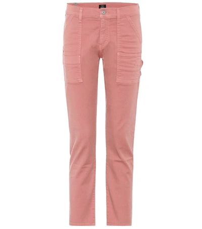 Citizens Of Humanity Leah Cropped Jeans In Pink