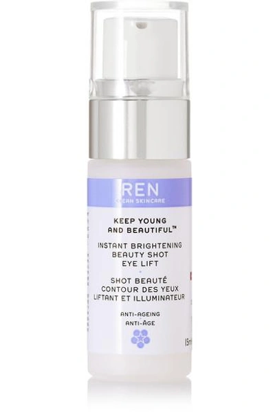 Ren Skincare + Net Sustain Instant Brightening Beauty Shot Eye Lift, 15ml - One Size In Colorless