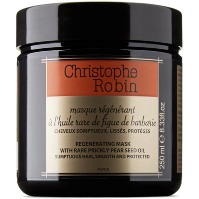 Christophe Robin Rare Prickly Pear Seed Oil Regenerating Hair Mask, 250 ml In Black