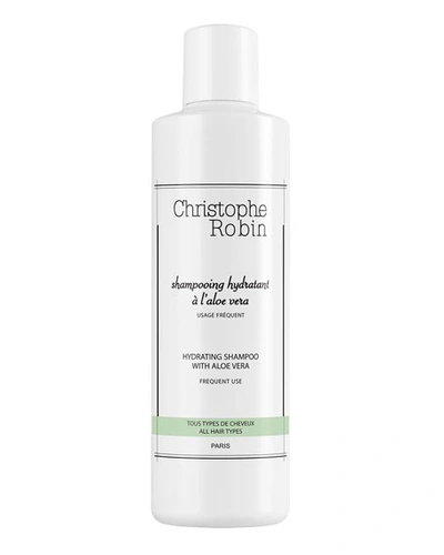Christophe Robin 8.4 Oz. Hydrating Shampoo With Aloe Vera In Colourless