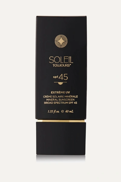 Soleil Toujours Spf45 Extrème Uv Mineral Sunscreen For Face, 40m In Colorless