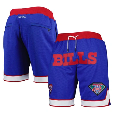 Mitchell & Ness Royal Buffalo Bills 35th Anniversary Just Don Throwback Shorts