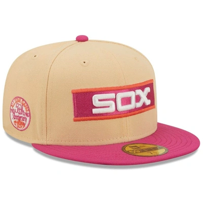 New Era Orange/pink Chicago White Sox 1933 Mlb All-star Game 50th Anniversary Mango Passion 59fifty In Orange,pink