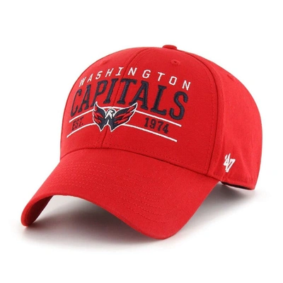 47 ' Red Washington Capitals Centerline Mvp Adjustable Hat