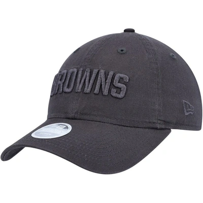 New Era Graphite Cleveland Browns Core Classic 2.0 Tonal 9twenty Adjustable Hat
