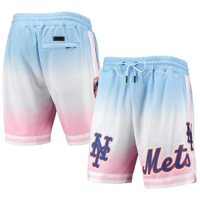 Pro Standard Men's  Blue, Pink New York Mets Team Logo Pro Ombre Shorts In Blue,pink