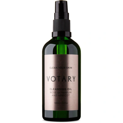 Votary Rose Geranium & Apricot Cleansing Oil, 100 ml In Colorless