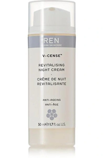 Ren Skincare V-cense Revitalising Night Cream, 50ml In Colorless